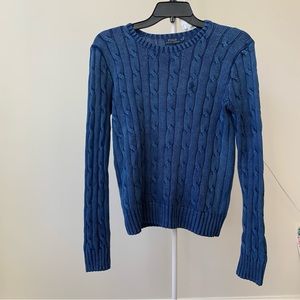 Polo ralph lauren dark blue cable knit
